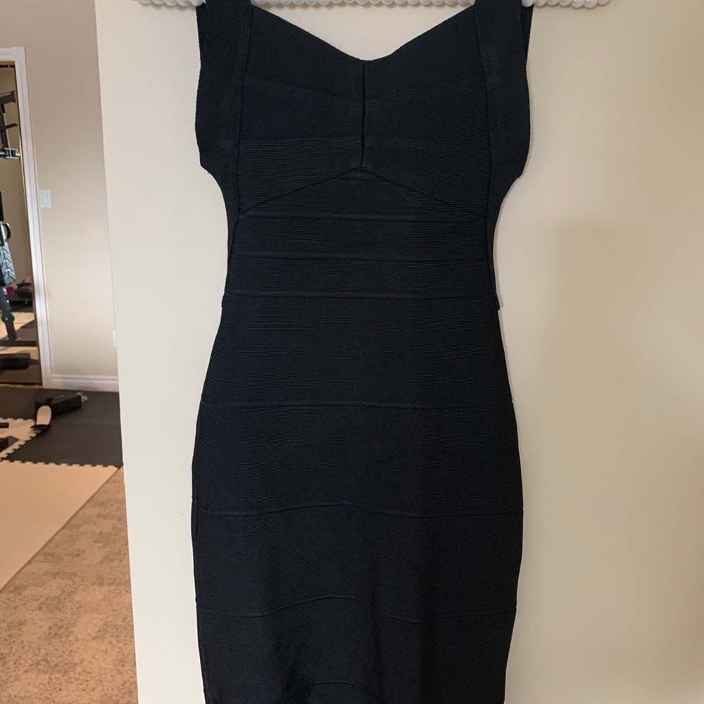 Black bandage dress xs low back
